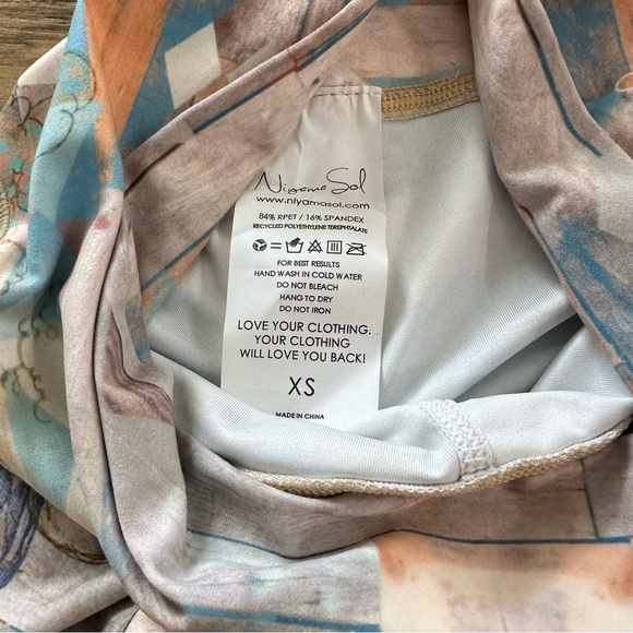 ✨NIYAMA SOL ODELAY BEACHCOMBER HIGH WAIST YOGA CROP LEGGING/PANT NWT XS - Picture 8 of 12